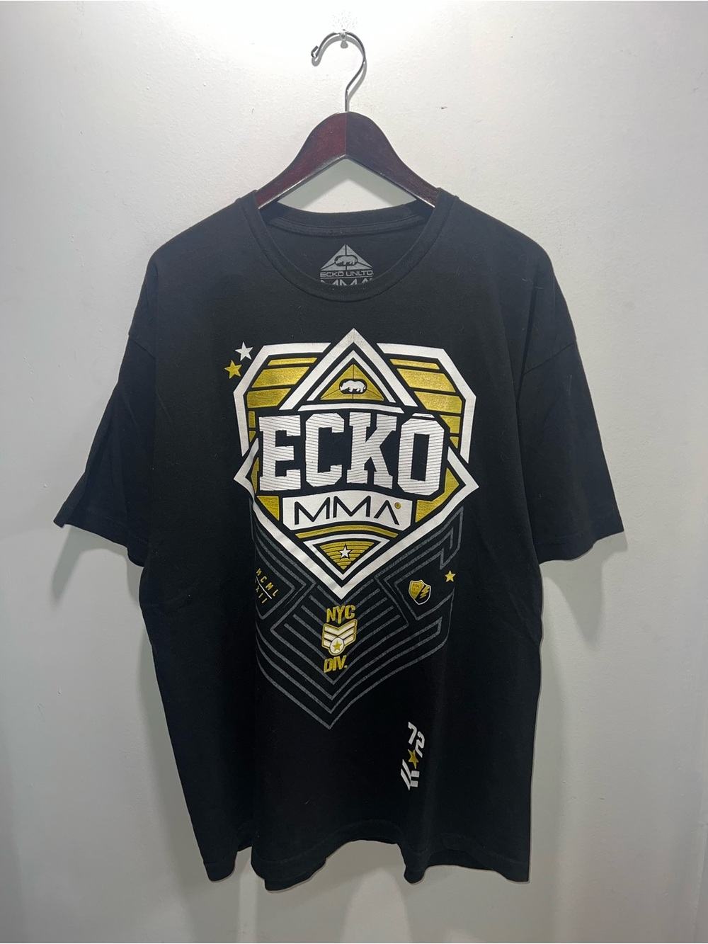 👕🌶 Y2K Ecko MMA "World Champions" Double Sided T-Shirt